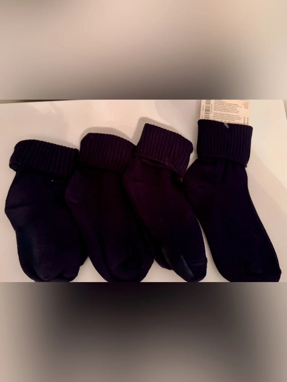 Gymboree Navy Crew Socks - 4 Pair